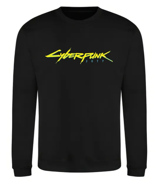 Свитшот Cyberpunk2077 logo Черный фото