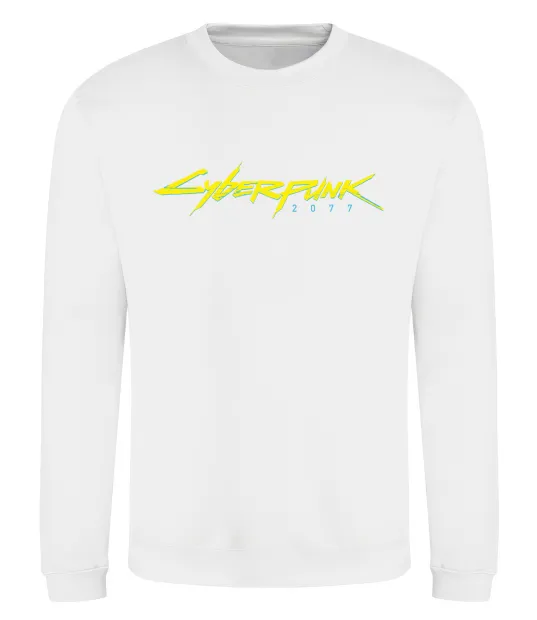 Свитшот Cyberpunk2077 logo Белый фото
