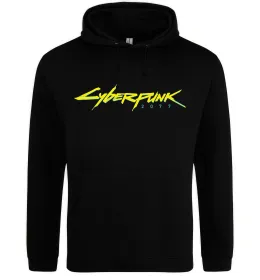 Чоловіча толстовка (худі) Cyberpunk2077 logo Чорний фото