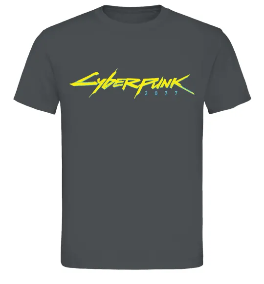Мужская футболка Cyberpunk2077 logo Графит фото