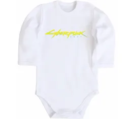 Дитячий бодік Cyberpunk2077 logo Білий фото