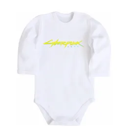 Дитячий бодік Cyberpunk2077 logo Білий фото