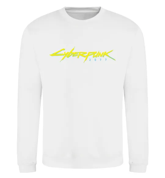 Свитшот Cyberpunk2077 logo Белый фото
