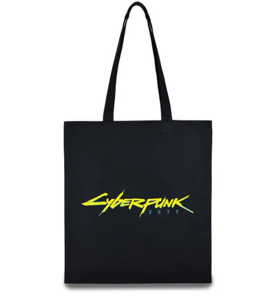 Эко-сумка Cyberpunk2077 logo Черный фото