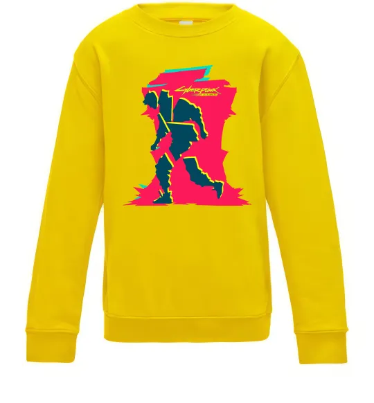 Дитячий світшот Cyberpunk edgerunners Сонячно жовтий фото