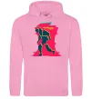 Мужская толстовка (худи) Cyberpunk edgerunners Розовый фото
