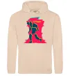 Женская толстовка (худи) Cyberpunk edgerunners Песочный фото