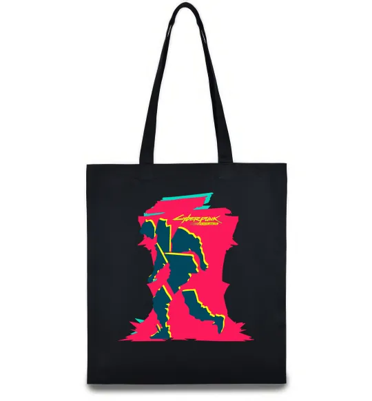 Эко-сумка Cyberpunk edgerunners Черный фото