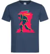 Мужская футболка Cyberpunk edgerunners Темно-синий фото