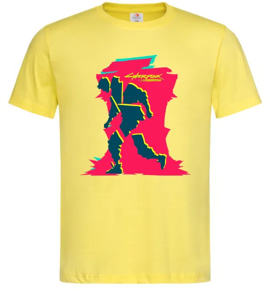 Мужская футболка Cyberpunk edgerunners Лимонный фото