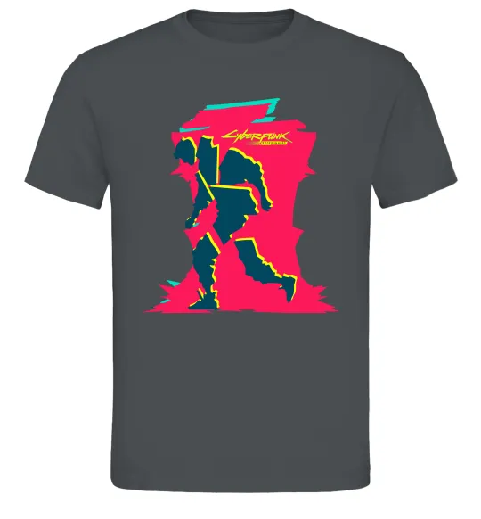 Мужская футболка Cyberpunk edgerunners Графит фото