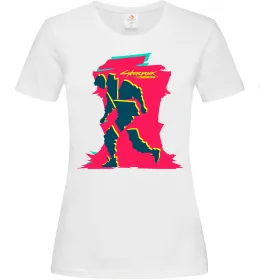 Жіноча футболка Cyberpunk Adam Smasher Білий фото