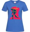 Жіноча футболка Cyberpunk edgerunners Яскраво-синій фото