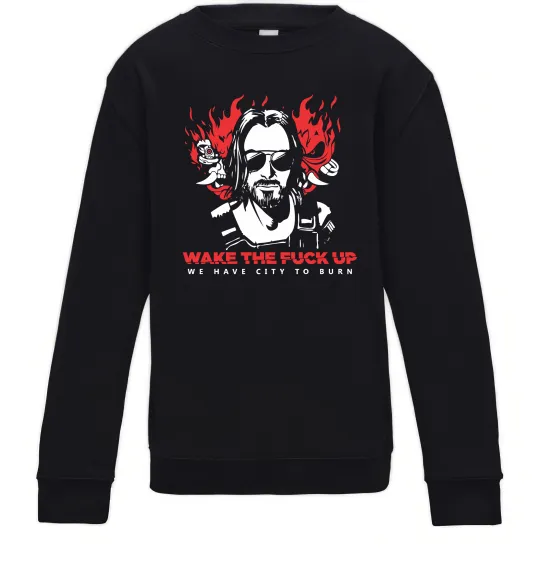 Дитячий світшот Cyberpunk Johnny Silver Чорний фото