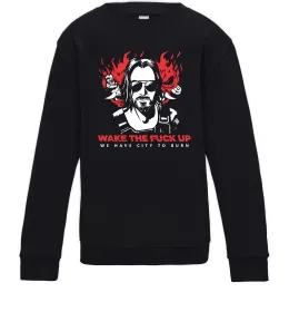 Дитячий світшот Cyberpunk Johnny Silver Чорний фото