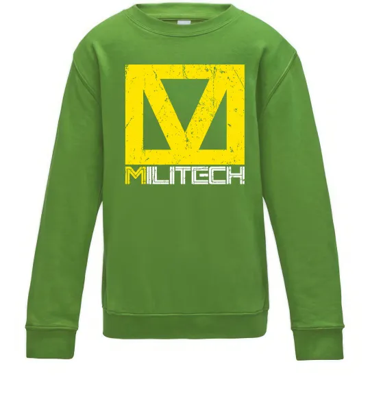 Дитячий світшот Cyberpunk Militech Лаймовий фото