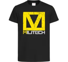 Детская футболка Cyberpunk Militech Черный фото