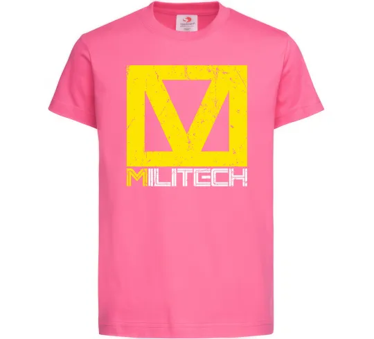 Детская футболка Cyberpunk Militech Ярко-розовый фото