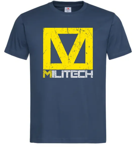 Мужская футболка Cyberpunk Militech Темно-синий фото