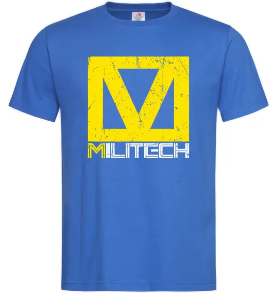 Мужская футболка Cyberpunk Militech Ярко-синий фото