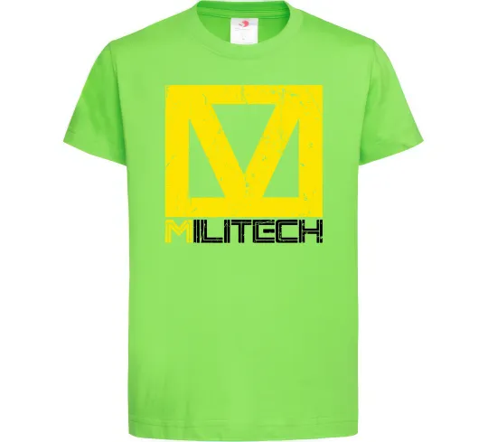 Детская футболка Cyberpunk Militech Лаймовый фото