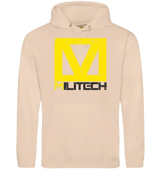 Женская толстовка (худи) Cyberpunk Militech Песочный фото