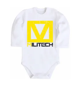 Дитячий бодік Cyberpunk Militech Білий фото
