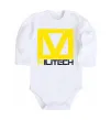 Дитячий бодік Cyberpunk Militech Білий фото