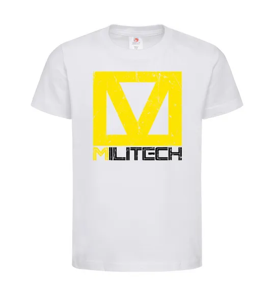 Детская футболка Cyberpunk Militech Белый фото