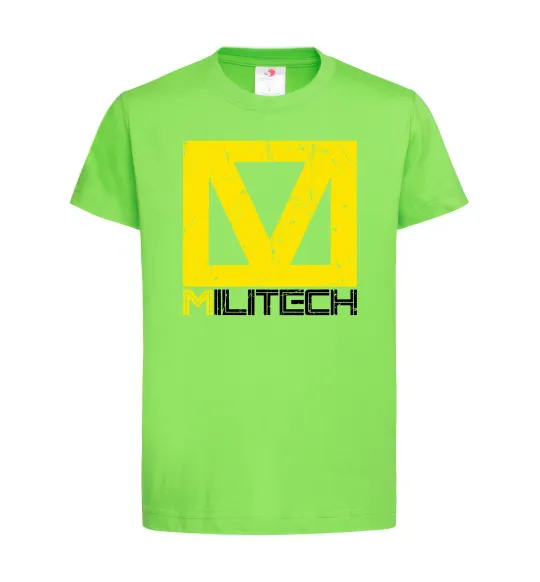 Детская футболка Cyberpunk Militech Лаймовый фото