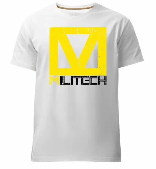 Мужская премиум футболка Cyberpunk Militech Белый фото