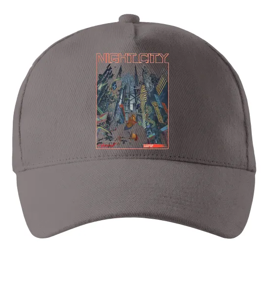 Кепка Night City Retro Сірий фото
