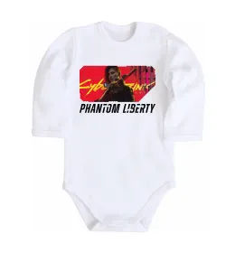 Дитячий бодік Cyberpunk Phantom Liberty Білий фото