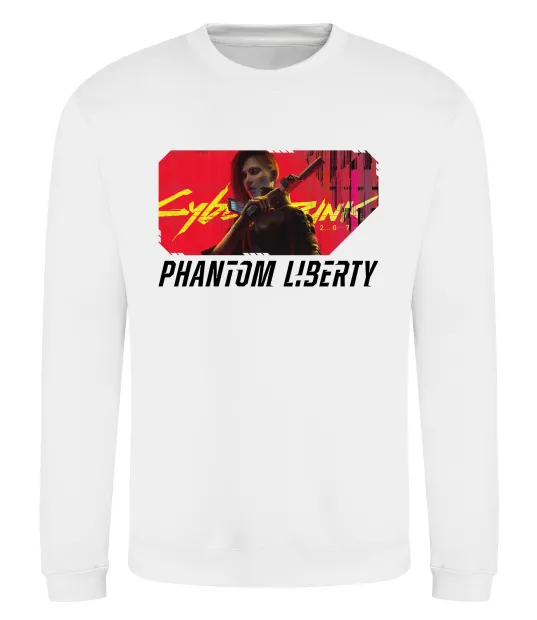 Свитшот Cyberpunk Phantom Liberty Белый фото