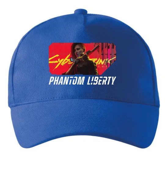 Кепка Cyberpunk Phantom Liberty Ярко-синий фото