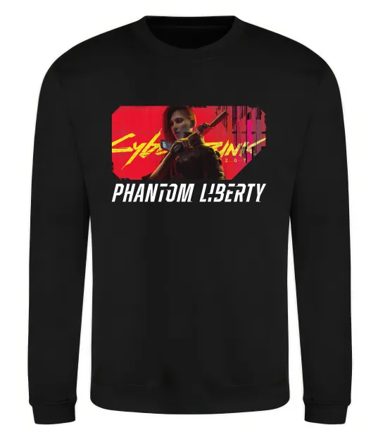 Свитшот Cyberpunk Phantom Liberty Черный фото