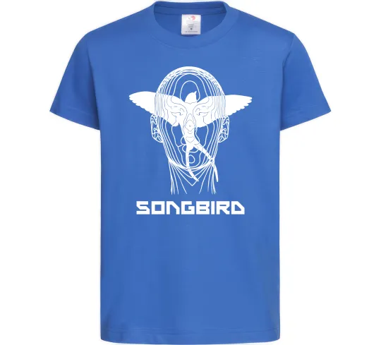 Детская футболка Cyberpunk songbird Ярко-синий фото