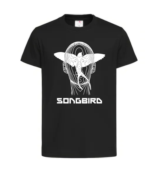 Детская футболка Cyberpunk songbird Черный фото