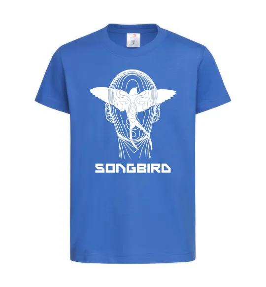 Детская футболка Cyberpunk songbird Ярко-синий фото