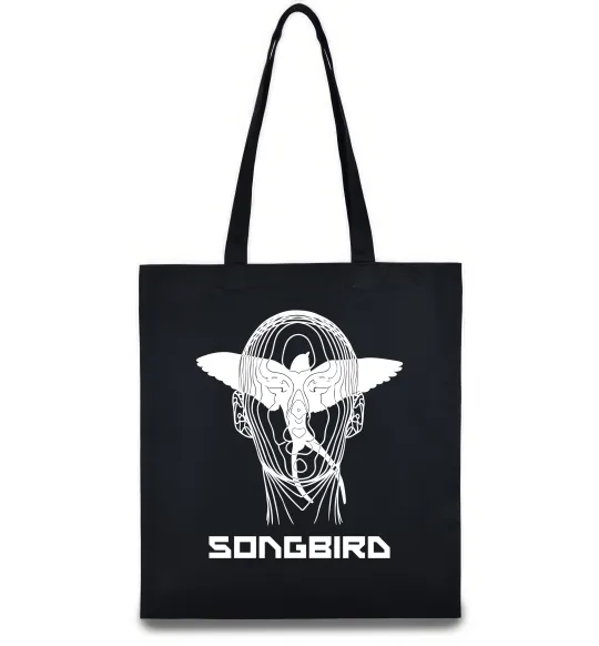 Эко-сумка Cyberpunk songbird Черный фото