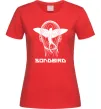 Жіноча футболка Cyberpunk songbird Червоний фото