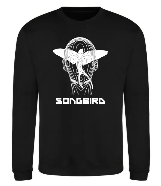 Свитшот Cyberpunk songbird Черный фото