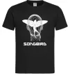 Мужская футболка Cyberpunk songbird Черный фото