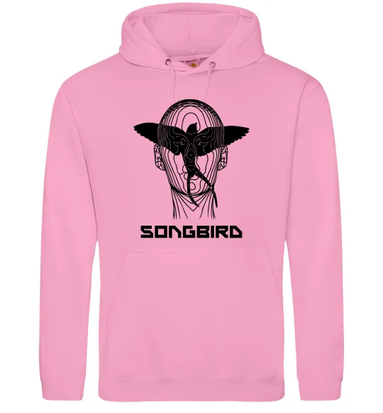 Чоловіча толстовка (худі) Cyberpunk songbird Рожевий фото