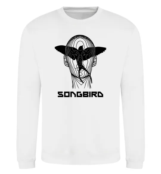 Світшот Cyberpunk songbird Білий фото