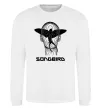 Світшот Cyberpunk songbird Білий фото