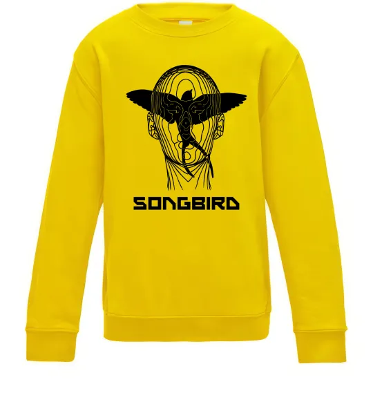 Дитячий світшот Cyberpunk songbird Сонячно жовтий фото