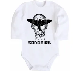 Дитячий бодік Cyberpunk songbird Білий фото