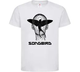 Детская футболка Cyberpunk songbird Белый фото