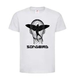 Дитяча футболка Cyberpunk songbird Білий фото